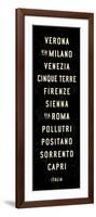 Italy Transit Sign 2-Michael Jon Watt-Framed Giclee Print