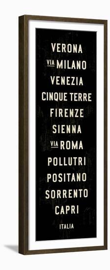 Italy Transit Sign 2-Michael Jon Watt-Framed Premium Giclee Print