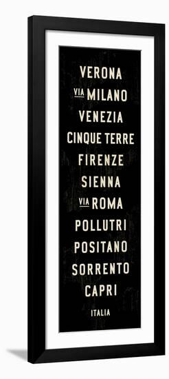 Italy Transit Sign 2-Michael Jon Watt-Framed Premium Giclee Print