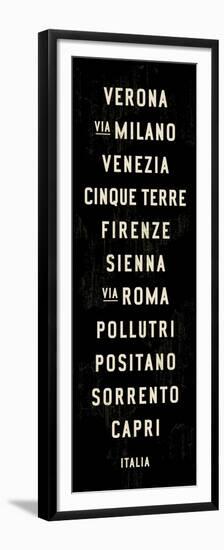 Italy Transit Sign 2-Michael Jon Watt-Framed Premium Giclee Print