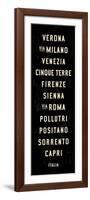 Italy Transit Sign 2-Michael Jon Watt-Framed Premium Giclee Print
