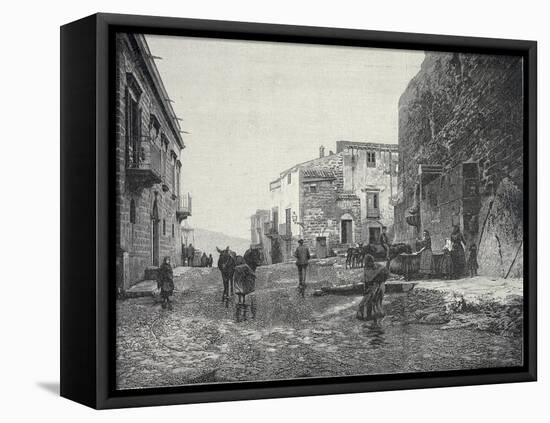Italy, Trapani, Glimpse of Gibellina During Fasci Siciliani-null-Framed Stretched Canvas