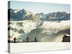 Italy Travel Trip Alps Skiing-Fritz Faerber-Stretched Canvas