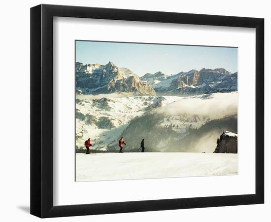 Italy Travel Trip Alps Skiing-Fritz Faerber-Framed Photographic Print