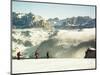 Italy Travel Trip Alps Skiing-Fritz Faerber-Mounted Photographic Print