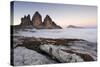 Italy, Trentino Alto Adige, Dolomites, Clouds Rising on Three Peaks of Lavaredo-Cristiana Damiano-Stretched Canvas