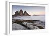 Italy, Trentino Alto Adige, Dolomites, Clouds Rising on Three Peaks of Lavaredo-Cristiana Damiano-Framed Photographic Print