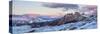 Italy, Trentino Alto Adige, Panoramic of Dolomiti Di Sesto Natural Park at Sunrise-Anne Maenurm-Stretched Canvas