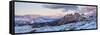 Italy, Trentino Alto Adige, Panoramic of Dolomiti Di Sesto Natural Park at Sunrise-Anne Maenurm-Framed Stretched Canvas