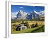 Italy, Trentino-Alto Adige, South Tyrol, Bolzano District, Alpe Di Siusi, Seiser Alm, Sassolungo (L-Peter Adams-Framed Photographic Print