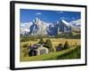 Italy, Trentino-Alto Adige, South Tyrol, Bolzano District, Alpe Di Siusi, Seiser Alm, Sassolungo (L-Peter Adams-Framed Photographic Print