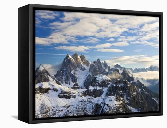 Italy, Trentino-Alto Adige, South Tyrol, Bolzano District, Alta Pusteria, Hochpustertal, Dolomiti D-Peter Adams-Framed Stretched Canvas