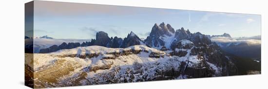 Italy, Trentino-Alto Adige, South Tyrol, Bolzano District, Alta Pusteria, Hochpustertal, Dolomiti D-Peter Adams-Stretched Canvas