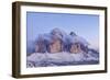 Italy, Trentino-Alto Adige, the Dolomite Peaks Tre Cime Di Lavaredo Wreathed in Cloud-Anne Maenurm-Framed Photographic Print