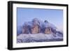 Italy, Trentino-Alto Adige, the Dolomite Peaks Tre Cime Di Lavaredo Wreathed in Cloud-Anne Maenurm-Framed Photographic Print