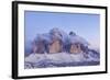 Italy, Trentino-Alto Adige, the Dolomite Peaks Tre Cime Di Lavaredo Wreathed in Cloud-Anne Maenurm-Framed Photographic Print