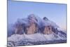 Italy, Trentino-Alto Adige, the Dolomite Peaks Tre Cime Di Lavaredo Wreathed in Cloud-Anne Maenurm-Mounted Photographic Print