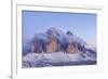 Italy, Trentino-Alto Adige, the Dolomite Peaks Tre Cime Di Lavaredo Wreathed in Cloud-Anne Maenurm-Framed Photographic Print