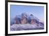 Italy, Trentino-Alto Adige, the Dolomite Peaks Tre Cime Di Lavaredo Wreathed in Cloud-Anne Maenurm-Framed Photographic Print