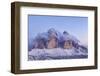 Italy, Trentino-Alto Adige, the Dolomite Peaks Tre Cime Di Lavaredo Wreathed in Cloud-Anne Maenurm-Framed Photographic Print