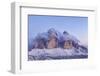 Italy, Trentino-Alto Adige, the Dolomite Peaks Tre Cime Di Lavaredo Wreathed in Cloud-Anne Maenurm-Framed Photographic Print