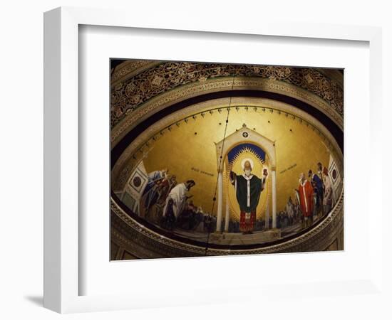 Italy, Trieste, Church of the Holy Trinity and St Spyridones of Absidial Basin of Chapel-null-Framed Giclee Print