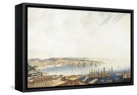 Italy, Trieste, City and Port, 1850-Giuseppe De Sanctis-Framed Stretched Canvas