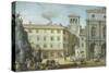 Italy, Trieste, St Peters Square-Giuseppe Bertini-Stretched Canvas