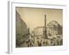 Italy, Trieste, Stock Exchange Square, 1830 Painting-null-Framed Giclee Print