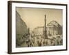 Italy, Trieste, Stock Exchange Square, 1830 Painting-null-Framed Giclee Print