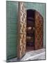 Italy, Tuscany. Beautiful wooden doors leading to a barrel room at a winery.-Julie Eggers-Mounted Photographic Print