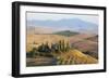 Italy, Tuscany. Belvedere House, Olive trees, and vineyards near San Quirico d'Orcia.-Julie Eggers-Framed Photographic Print