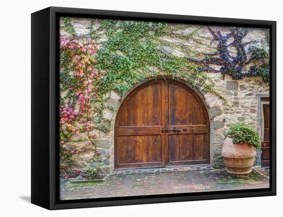 Italy, Tuscany, Chianti Region. This Is the Castello D'Albola Estate-Julie Eggers-Framed Stretched Canvas