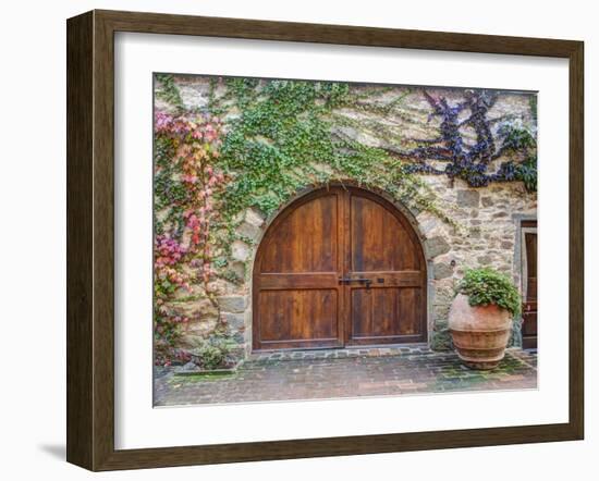 Italy, Tuscany, Chianti Region. This Is the Castello D'Albola Estate-Julie Eggers-Framed Premium Photographic Print