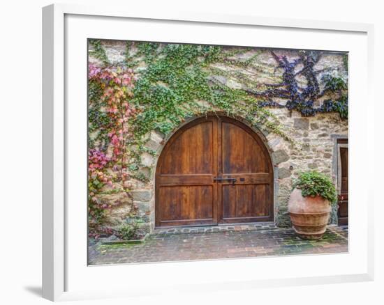 Italy, Tuscany, Chianti Region. This Is the Castello D'Albola Estate-Julie Eggers-Framed Photographic Print