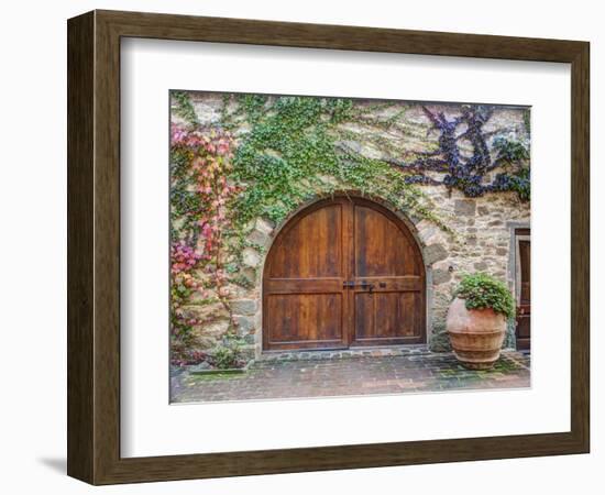 Italy, Tuscany, Chianti Region. This Is the Castello D'Albola Estate-Julie Eggers-Framed Photographic Print