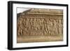 Italy, Tuscany, Chiusi, Detail of Funerary Cippus Representing Games and Dances, Stone-null-Framed Giclee Print