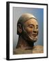 Italy, Tuscany, Chiusi, Detail of Funerary Statue in the Shape of a Canopic Vase-null-Framed Giclee Print