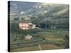 Italy, Tuscany. Countryside and Vineyards in the Chianti Region-Julie Eggers-Stretched Canvas