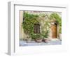 Italy, Tuscany. Entrance to a home in Tuscany decorated with potted plants.-Julie Eggers-Framed Photographic Print