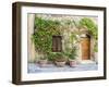 Italy, Tuscany. Entrance to a home in Tuscany decorated with potted plants.-Julie Eggers-Framed Photographic Print