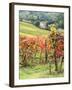 Italy, Tuscany. Farm House and Vineyard in the Chianti Region-Julie Eggers-Framed Premium Photographic Print