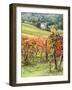 Italy, Tuscany. Farm House and Vineyard in the Chianti Region-Julie Eggers-Framed Photographic Print