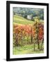 Italy, Tuscany. Farm House and Vineyard in the Chianti Region-Julie Eggers-Framed Photographic Print