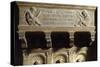 Italy, Tuscany, Florence. Baptistry of Saint John Tomb, Detail of Latin Inscription-null-Stretched Canvas