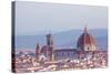 Italy, Tuscany, Florence. Overview of the City with Brunelleschi Cupola on the Duomo. Unesco.-Ken Scicluna-Stretched Canvas