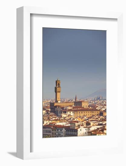 Italy, Tuscany, Florence. Palazzo Vecchio and Overview of Surroundings.-Ken Scicluna-Framed Photographic Print