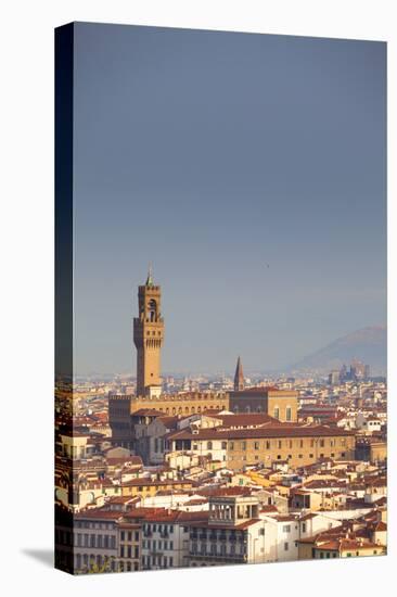 Italy, Tuscany, Florence. Palazzo Vecchio and Overview of Surroundings.-Ken Scicluna-Stretched Canvas