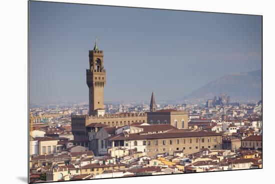 Italy, Tuscany, Florence. Palazzo Vecchio and Overview of Surroundings.-Ken Scicluna-Mounted Photographic Print