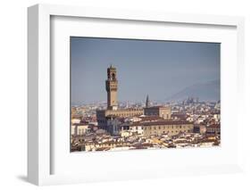 Italy, Tuscany, Florence. Palazzo Vecchio and Overview of Surroundings.-Ken Scicluna-Framed Photographic Print